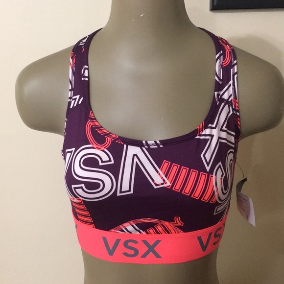 Soutien-gorge Sport Victoria's Secret 'The Player' Raceback - Rose, Taille M, Neuf Avec Étiquette